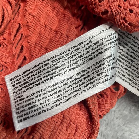 Seafolly Swim Coverup Dress Womens Small Marrakesh Cinnamon Stretchy Fringe New - Picture 5 of 11